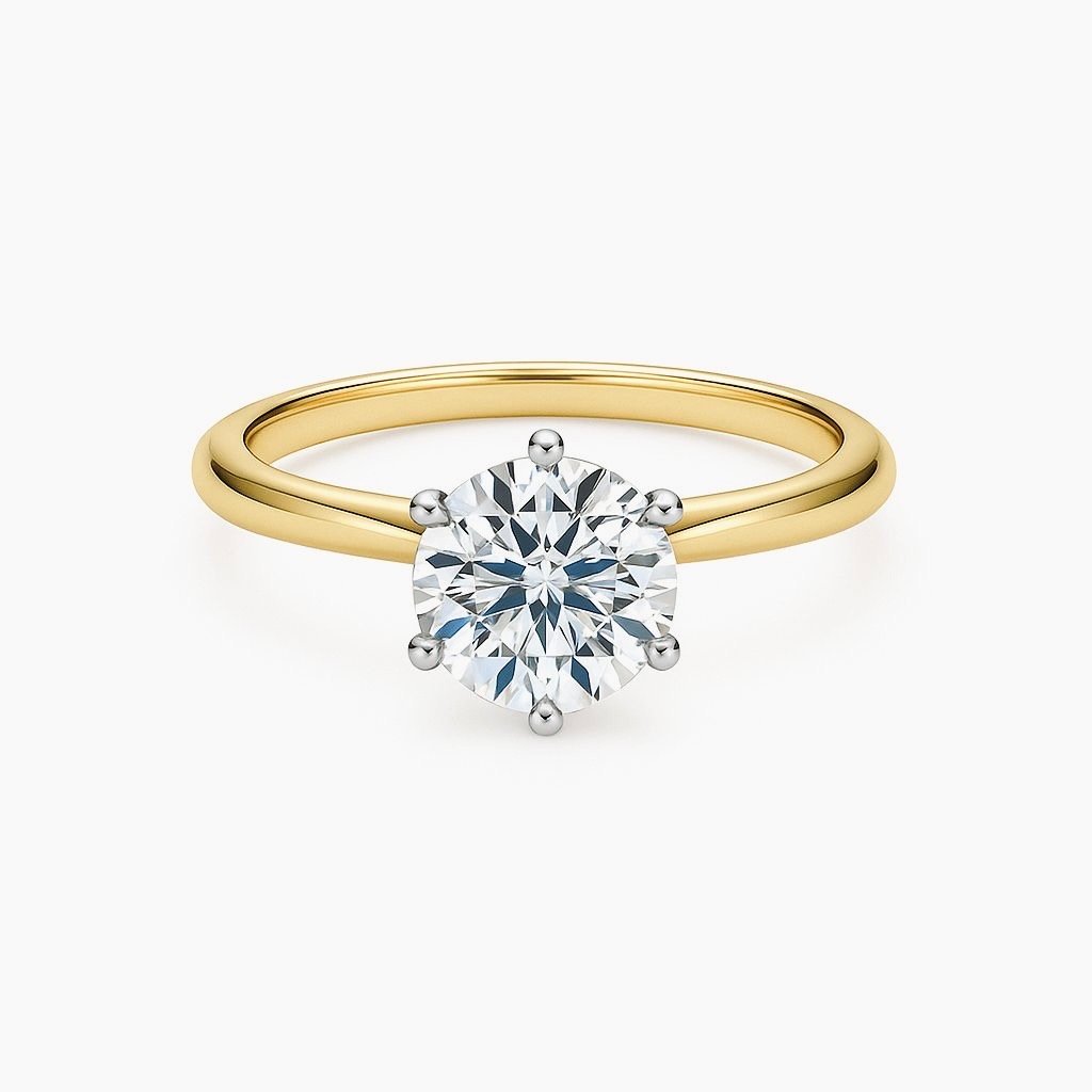 The Medici Classic Round 6-Prong Ring