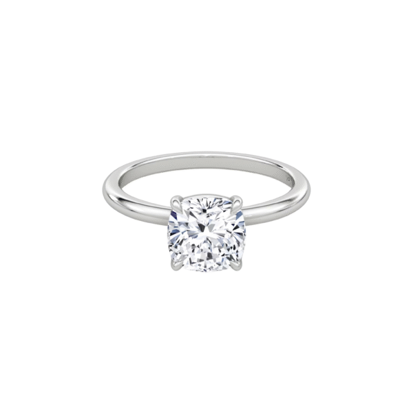 The Béatrice | 3 carats Emerald Cut | Prongs Setting | Yellow Gold - Image 5