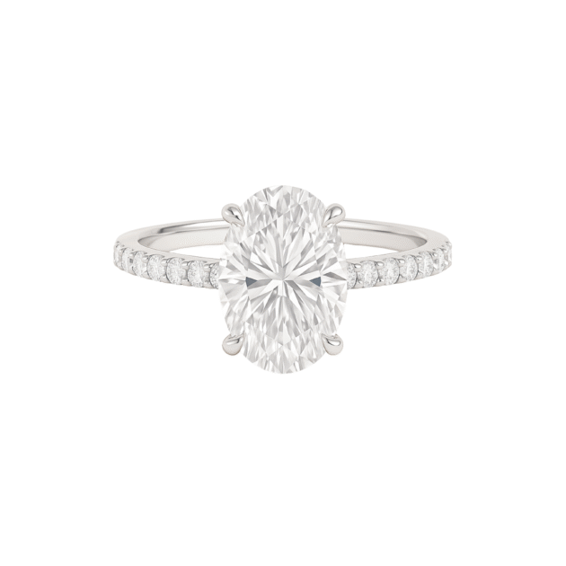 Carolina Oval Progressive Band Solitaire