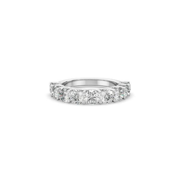 Half Eternity Band | 1.75 carats | Round Cut | White Gold