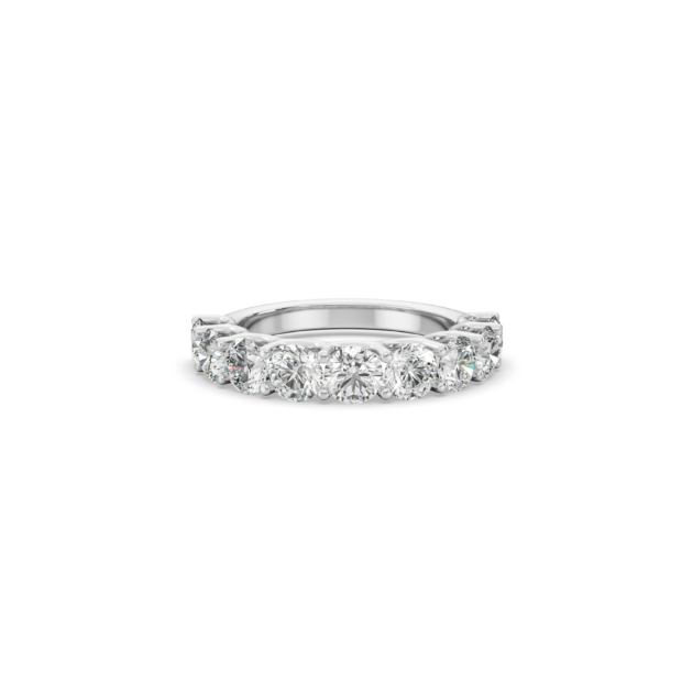 Half Eternity Band | 1.75 carats | Round Cut | White Gold