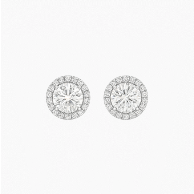 The Medici Halo Round Studs Earrings