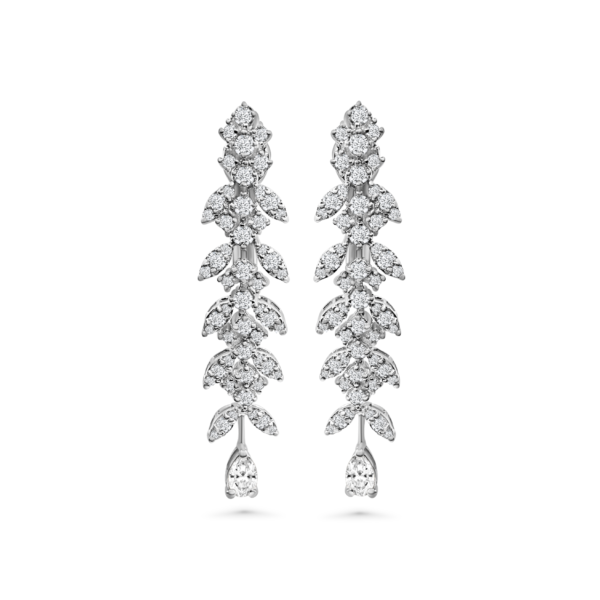 The Pear Grandeur Necklace | Pear Cut | White Gold - Image 2