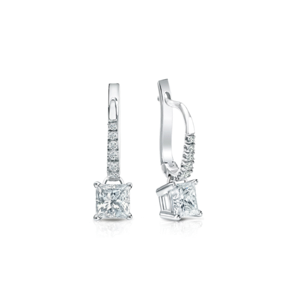 The Medici Princess Drops Earrings with Pavé Setting