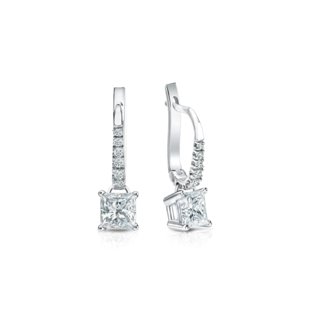 The Medici Princess Drops Earrings with Pavé Setting