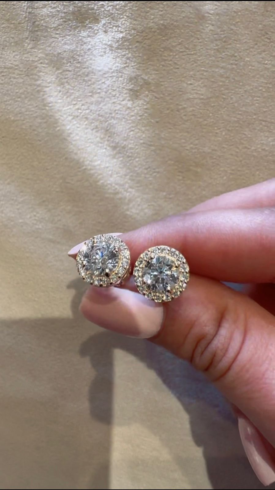 The Medici Halo Round Studs Earrings