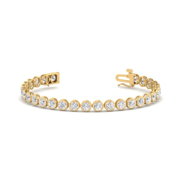 Medici Sette Gemme Bracelet | Round Cut | Yellow Gold - Image 8