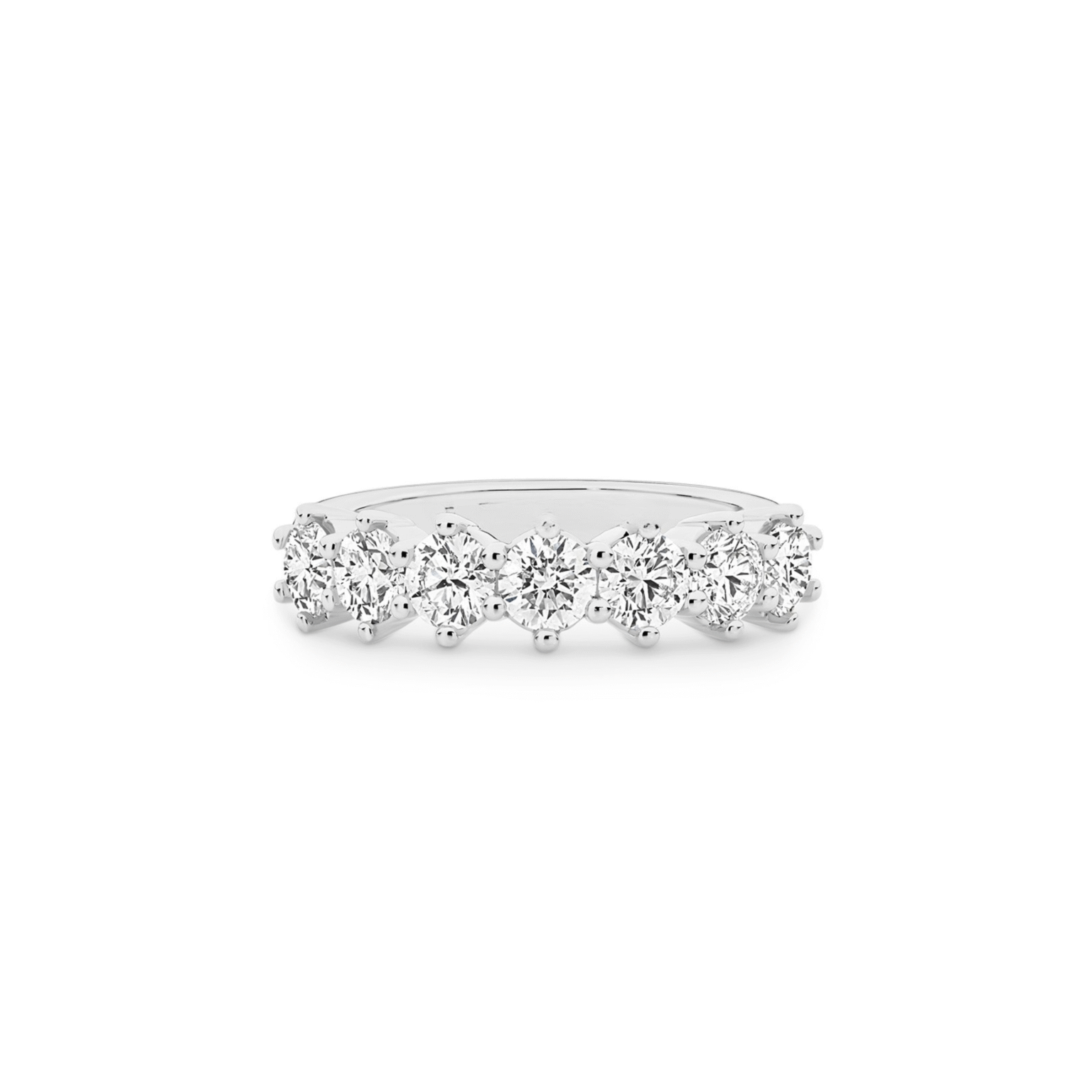 The Medici Cardinal Round Half Eternity Band
