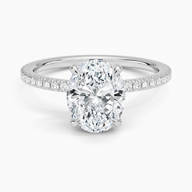 The Medici Carolina Oval Progressive Band Ring