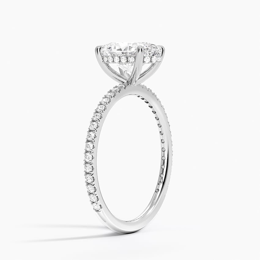 The Medici Donatella 2.0 Oval Pavé & Hidden Halo Ring - Image 5