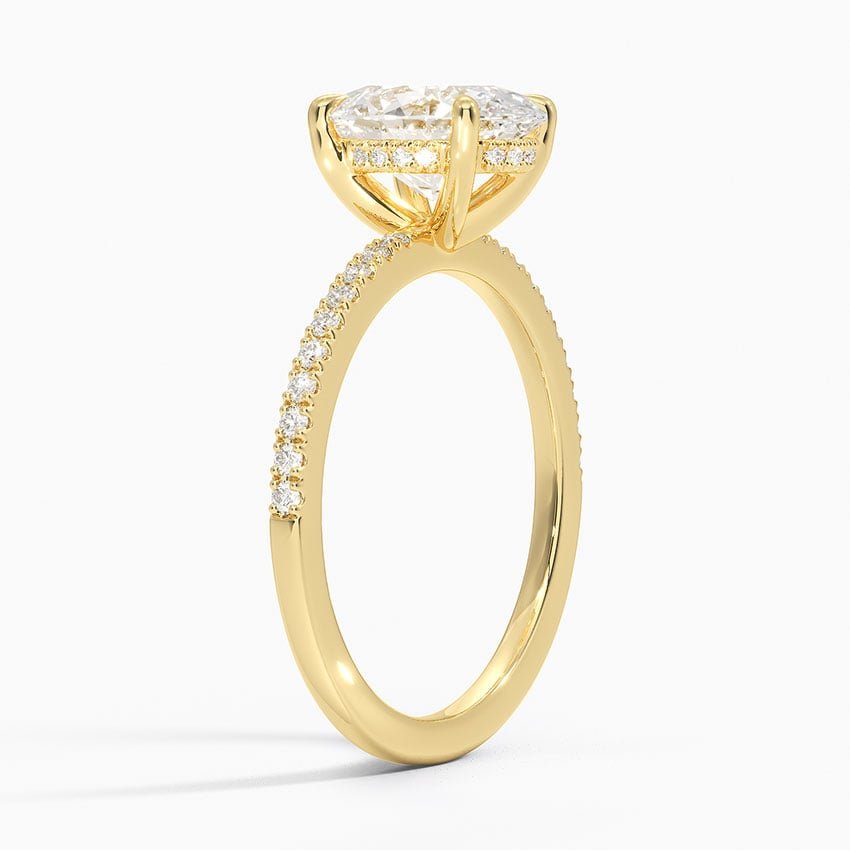 The Medici Donatella 2.0 Oval Pavé & Hidden Halo Ring - Image 6