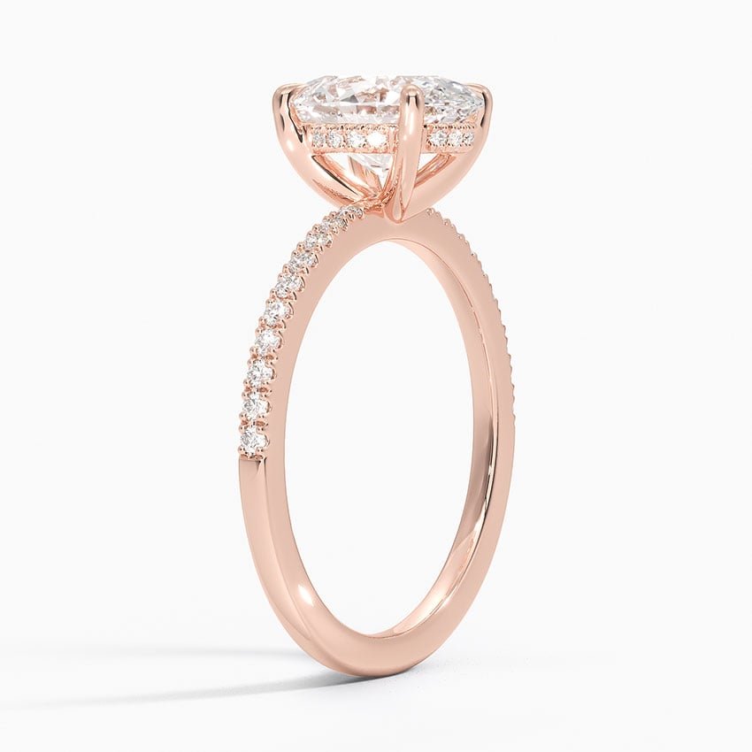 The Medici Donatella 2.0 Oval Pavé & Hidden Halo Ring - Image 8