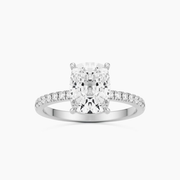 The Medici Aurora Cushion Pavé Ring