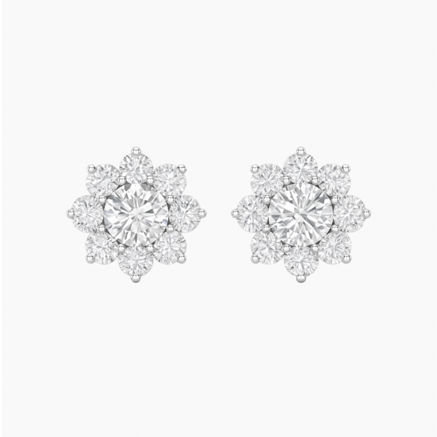 The Medici Marguerite Blossom Round Earrings