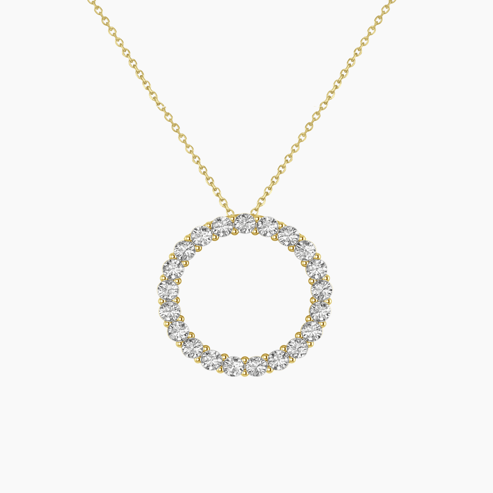 The Medici Sofia Diamond Circle Necklace (2.4ct) - Image 3