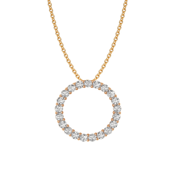 Sofia Necklace | Round Cut | White Gold - Image 3