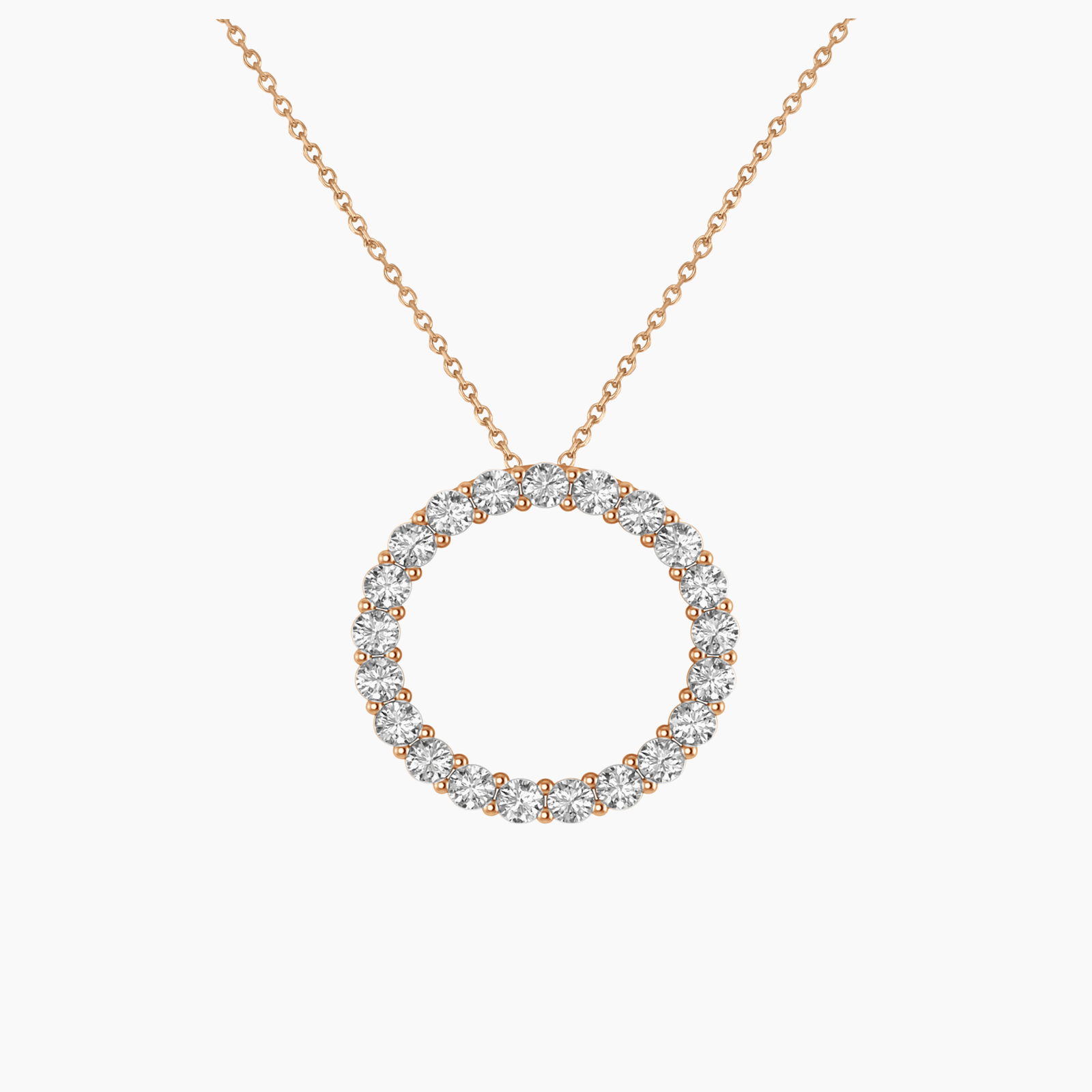 The Medici Sofia Diamond Circle Necklace (2.4ct) - Image 2