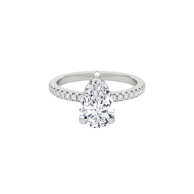 The Medici Vittoria Pear Pavé Ring