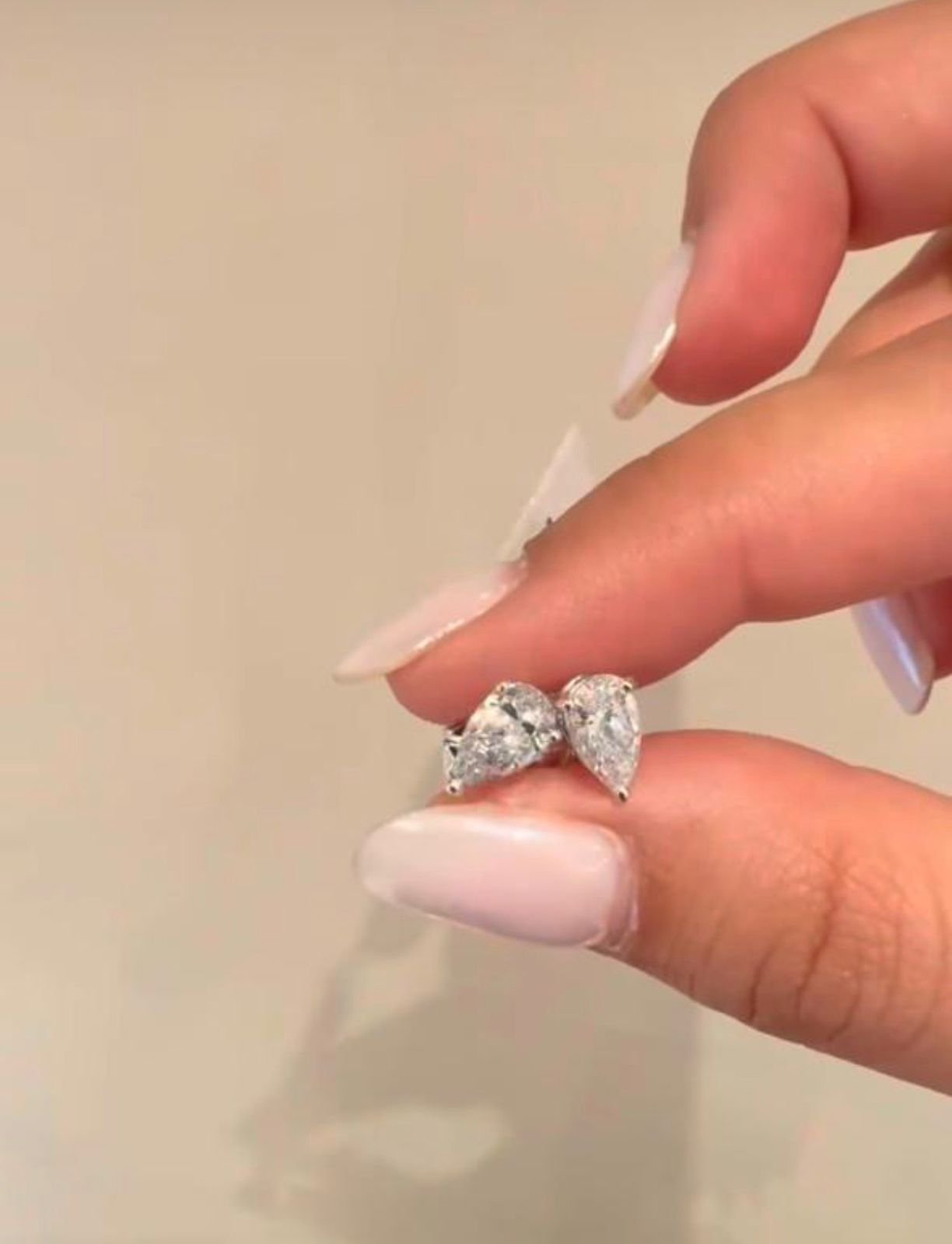 The Medici Pear Cut Stud Earrings (0.50 ct)