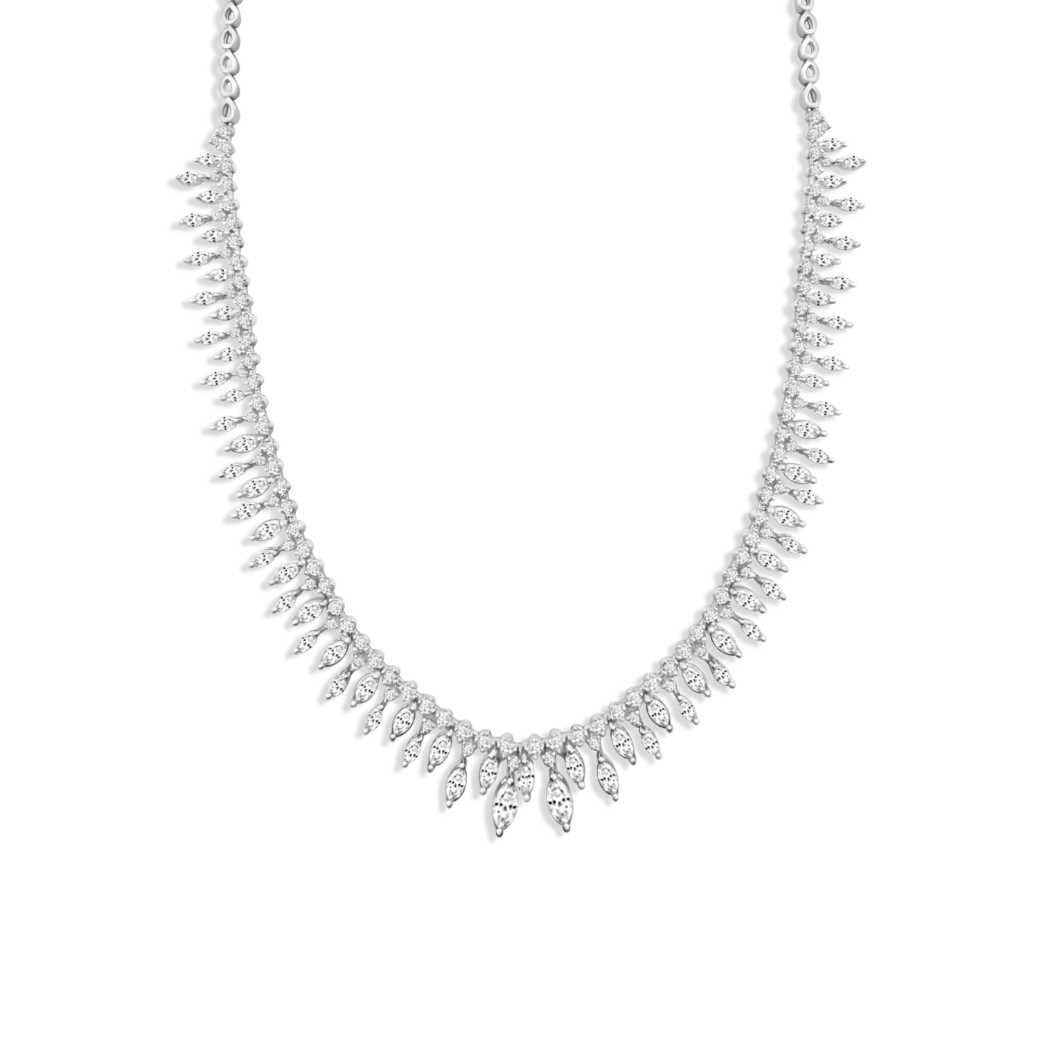 The Marquise Elegance Necklace | Marquise Cut | White Gold
