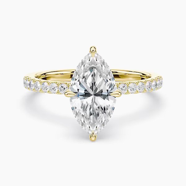 The Medici Selena Marquise Pavé Ring