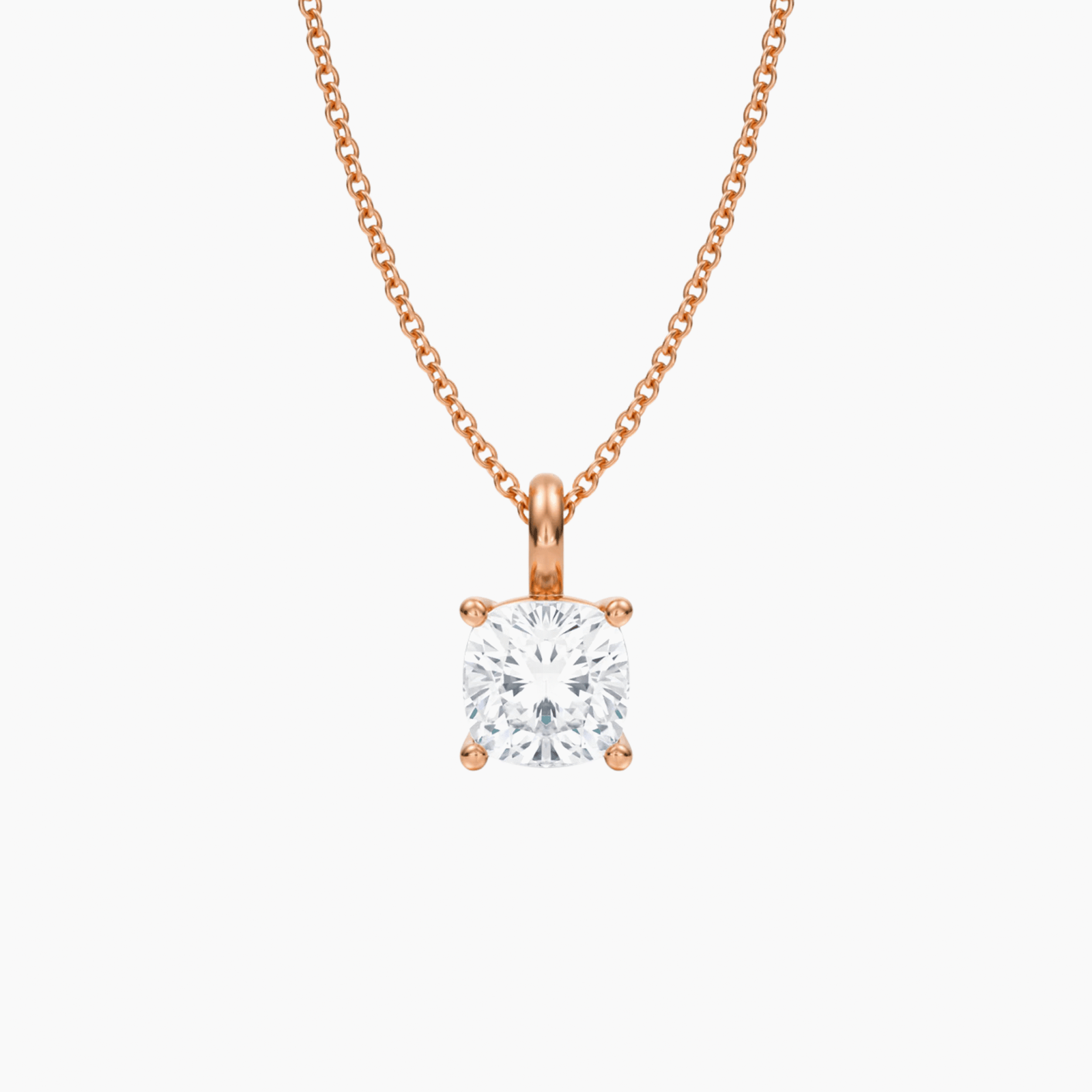 The Medici Cushion Cut Stud Necklace (1,5 ct)