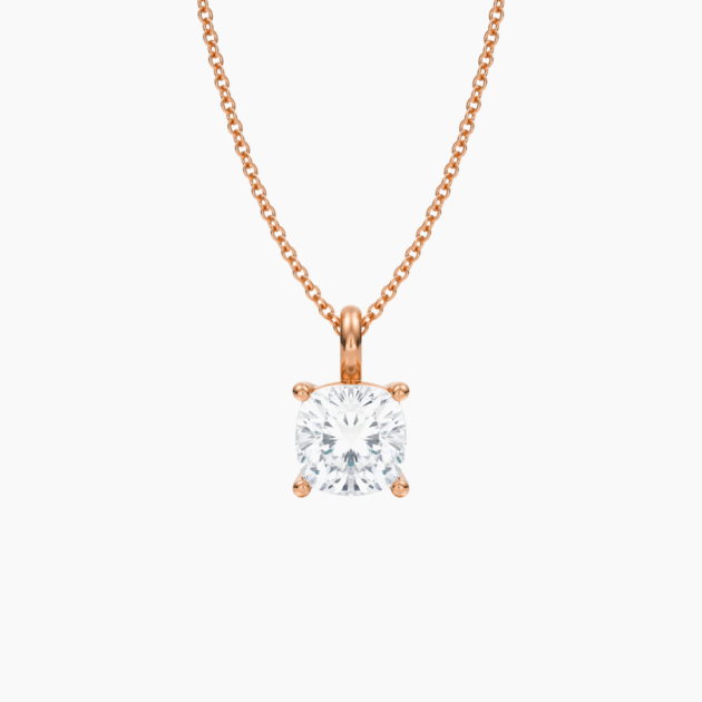 The Medici Cushion Stud Necklace (2 ct)