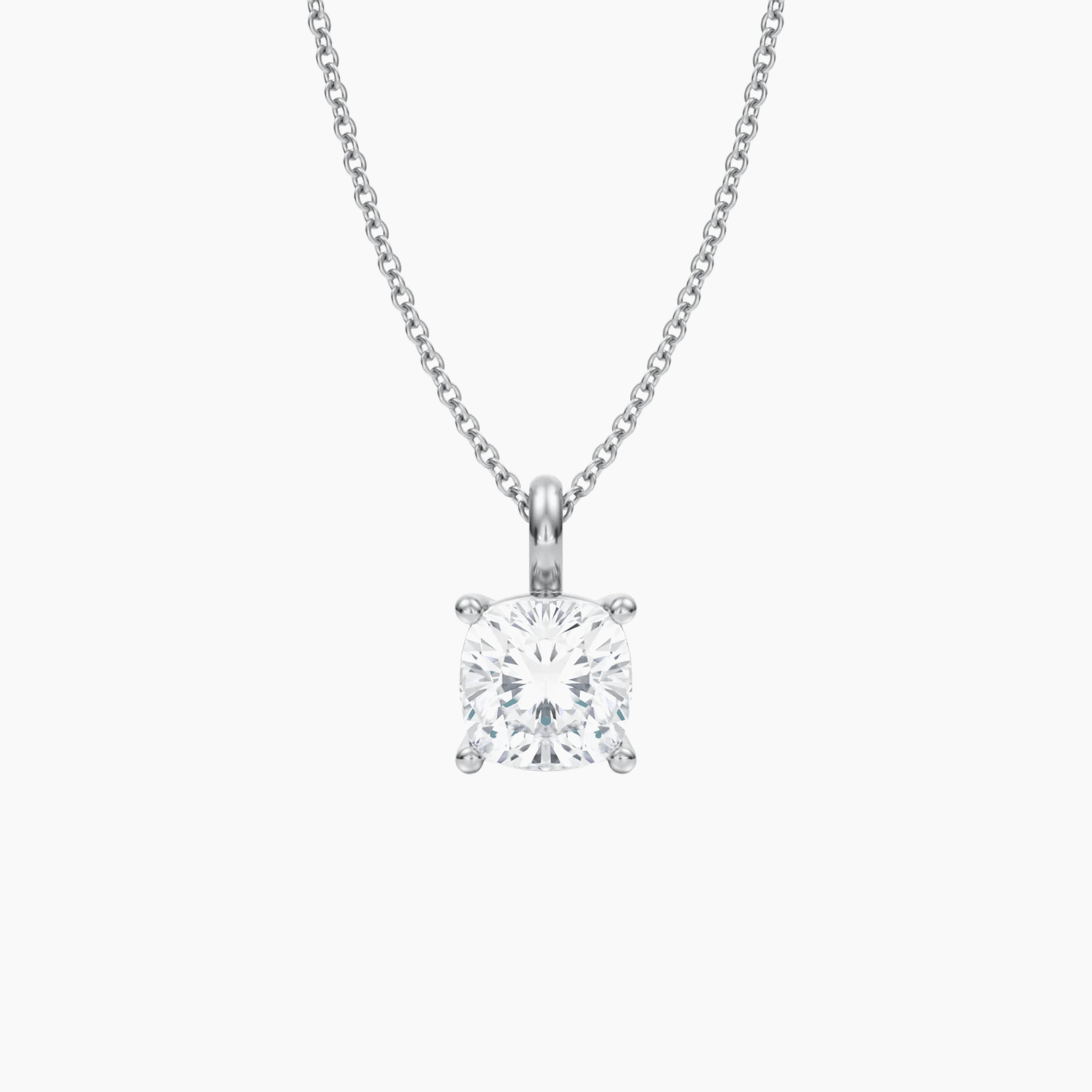 The Medici Cushion Stud Necklace (2 ct) - Image 2