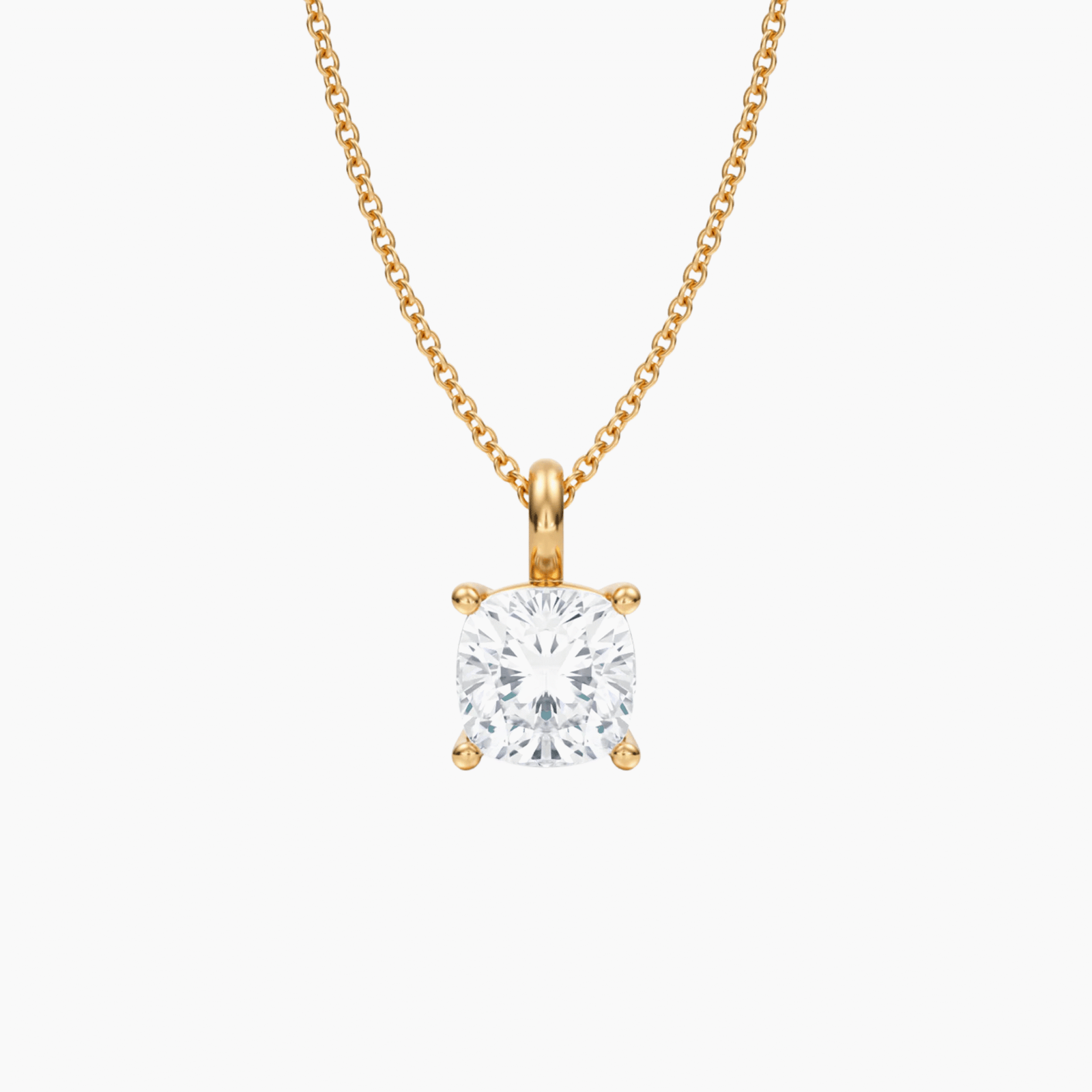 The Medici Cushion Stud Necklace (2 ct) - Image 3