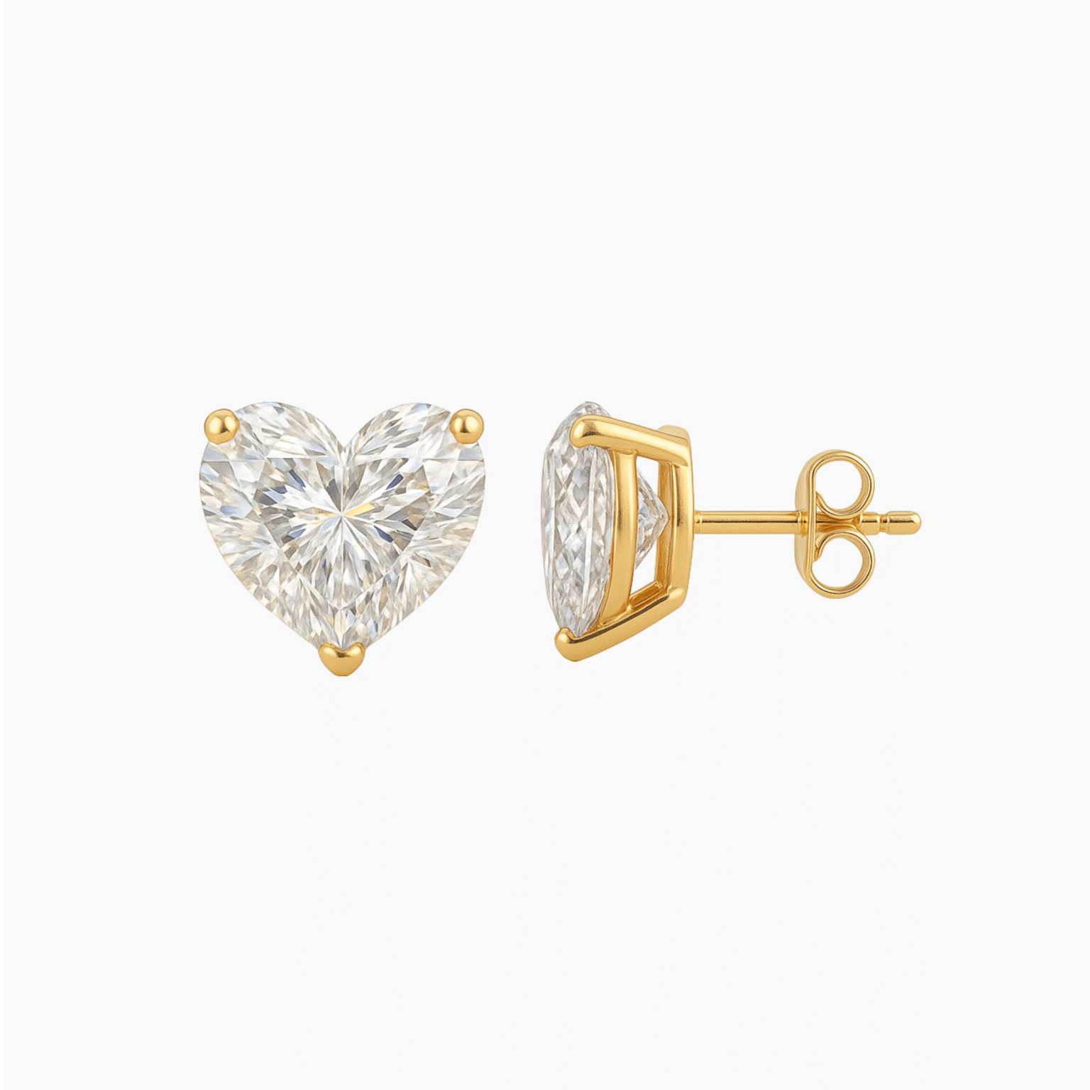 The Medici Heart Shaped Studs Earrings (1,5 ct)