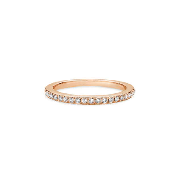 Full eternity 1,5 mm | Round Cut | Rose gold