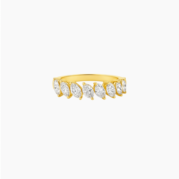 The Medici Marquise Half Eternity Ring