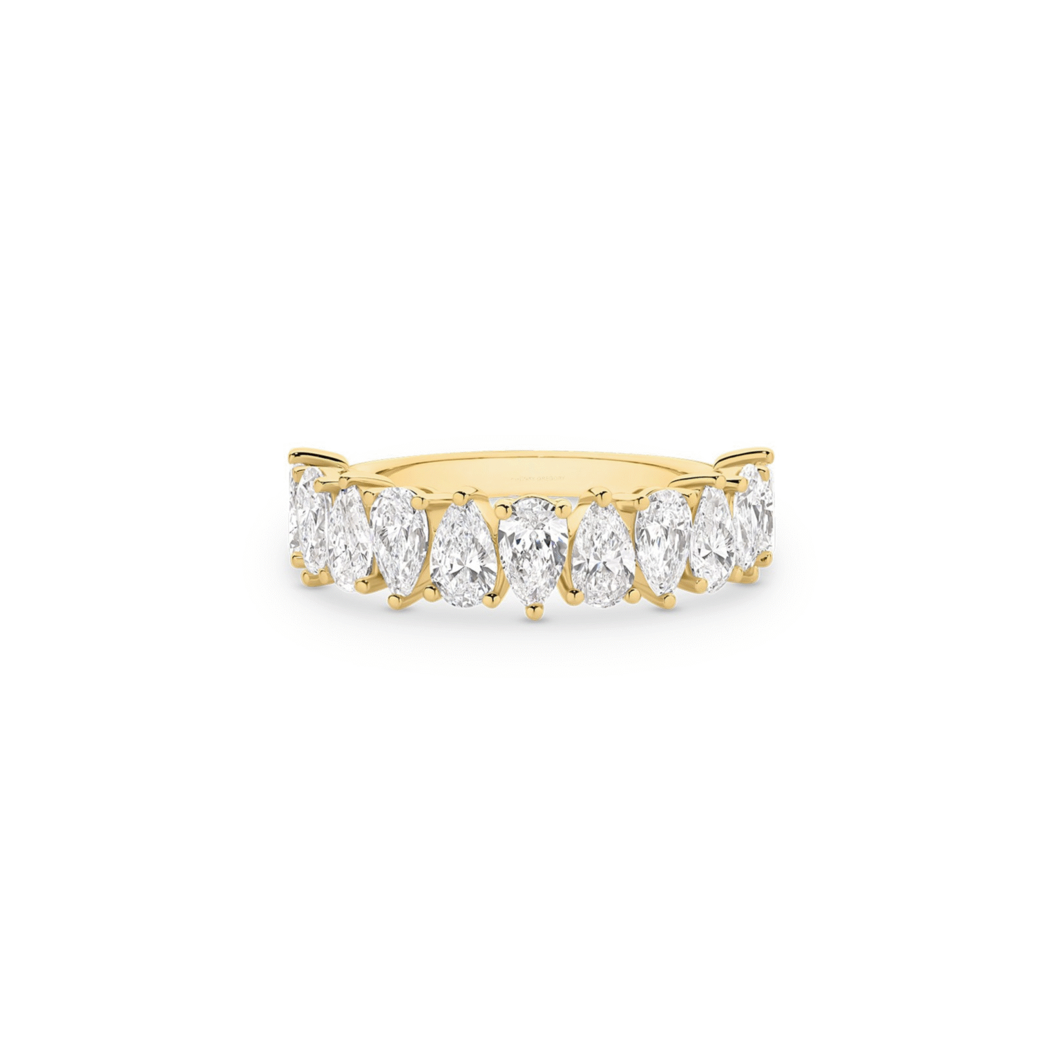 The Medici Half Pear Eternity | Pear Cut | Yellow Gold