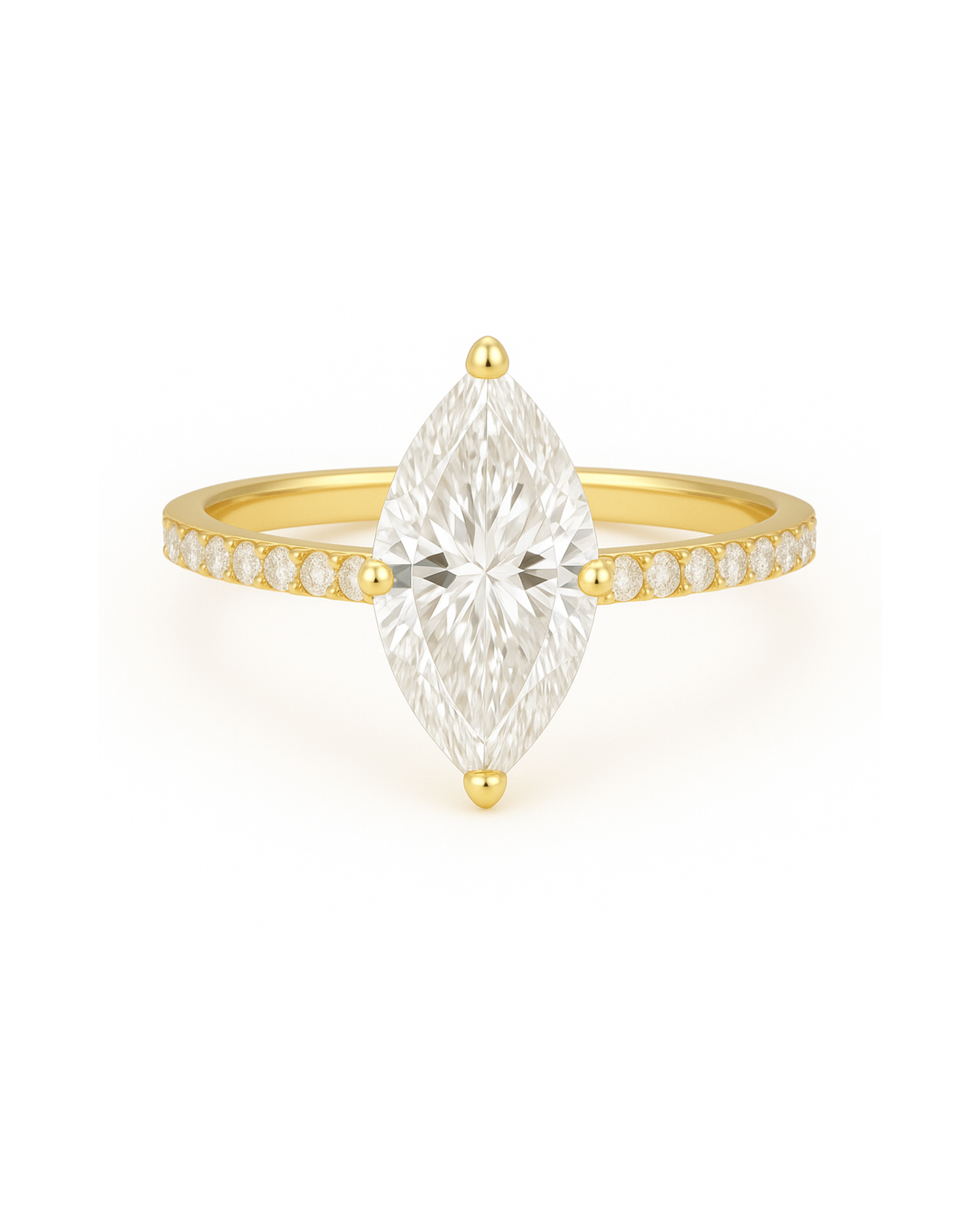 The Medici Selena Marquise Pavé Ring