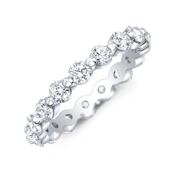 Floating 2 mm Full Eternity Band | White Gold - Image 3