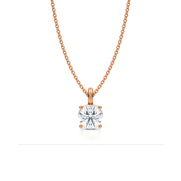 Medici Stud Necklace | 1 carat Round Cut | White Gold - Image 4