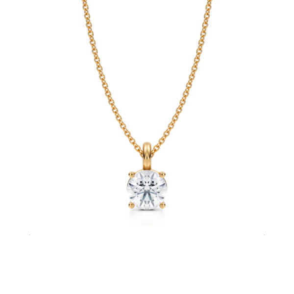 Medici Stud Necklace | 1 carat Round Cut | White Gold - Image 2