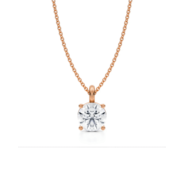 Medici Stud Necklace | 1,5 carat Round Cut | White Gold - Image 4