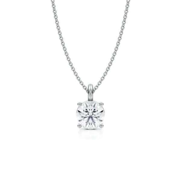 Medici Stud Necklace | 1,5 carat Round Cut | White Gold