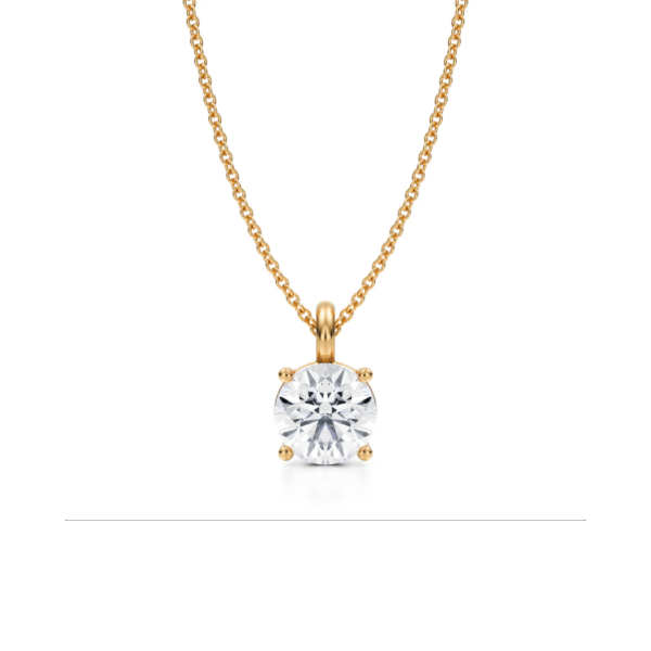 Medici Stud Necklace | 1,5 carat Round Cut | White Gold - Image 2