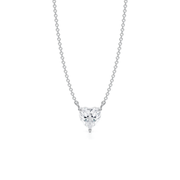Medici Passione Necklace | 1 carat Heart Shaped Necklace | Yellow Gold - Image 2