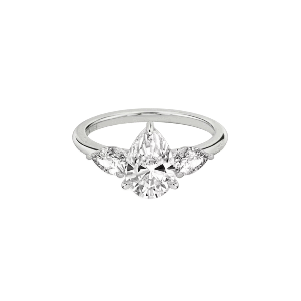 The Tatiana | Pear & Marquise Cut | White Gold - Image 4