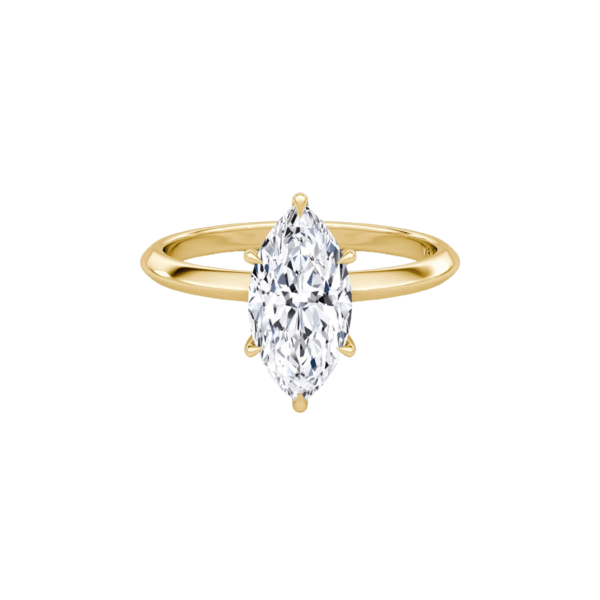 Medici Marquise 4-Prong Pavé Ring