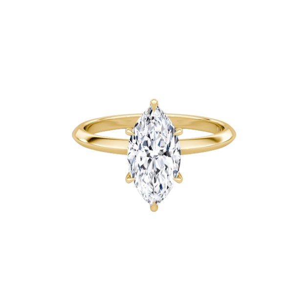 Medici Marquise 4-Prong Pavé Ring