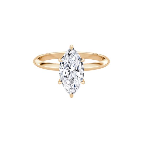 Medici Marquise 4-Prong Pavé Ring - Image 4