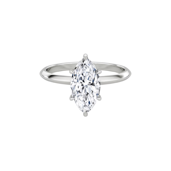 Medici Marquise 4-Prong Pavé Ring - Image 3