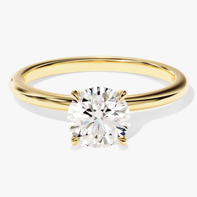 The Medici Classic Round 4-Prong Solitaire - 1 ct in Yellow Gold