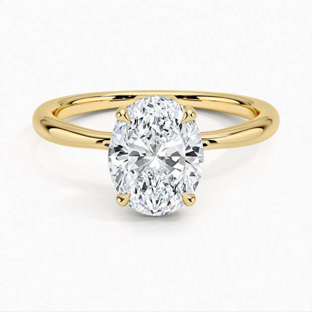 The Medici Donatella Oval Hidden Halo Ring