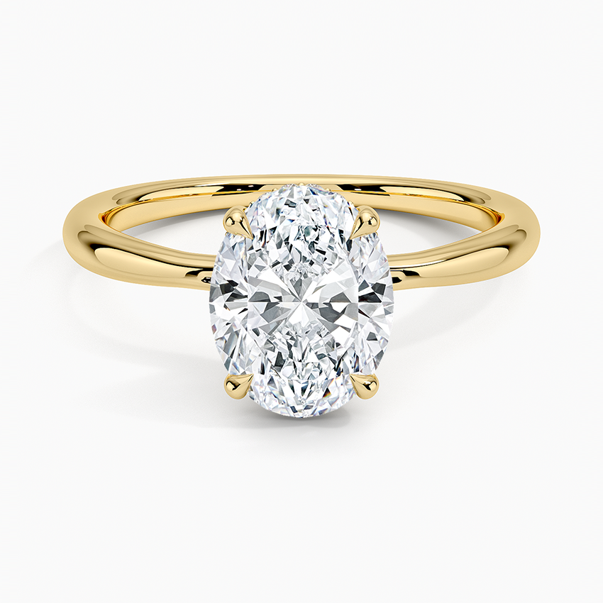 The Medici Donatella Oval Hidden Halo Ring