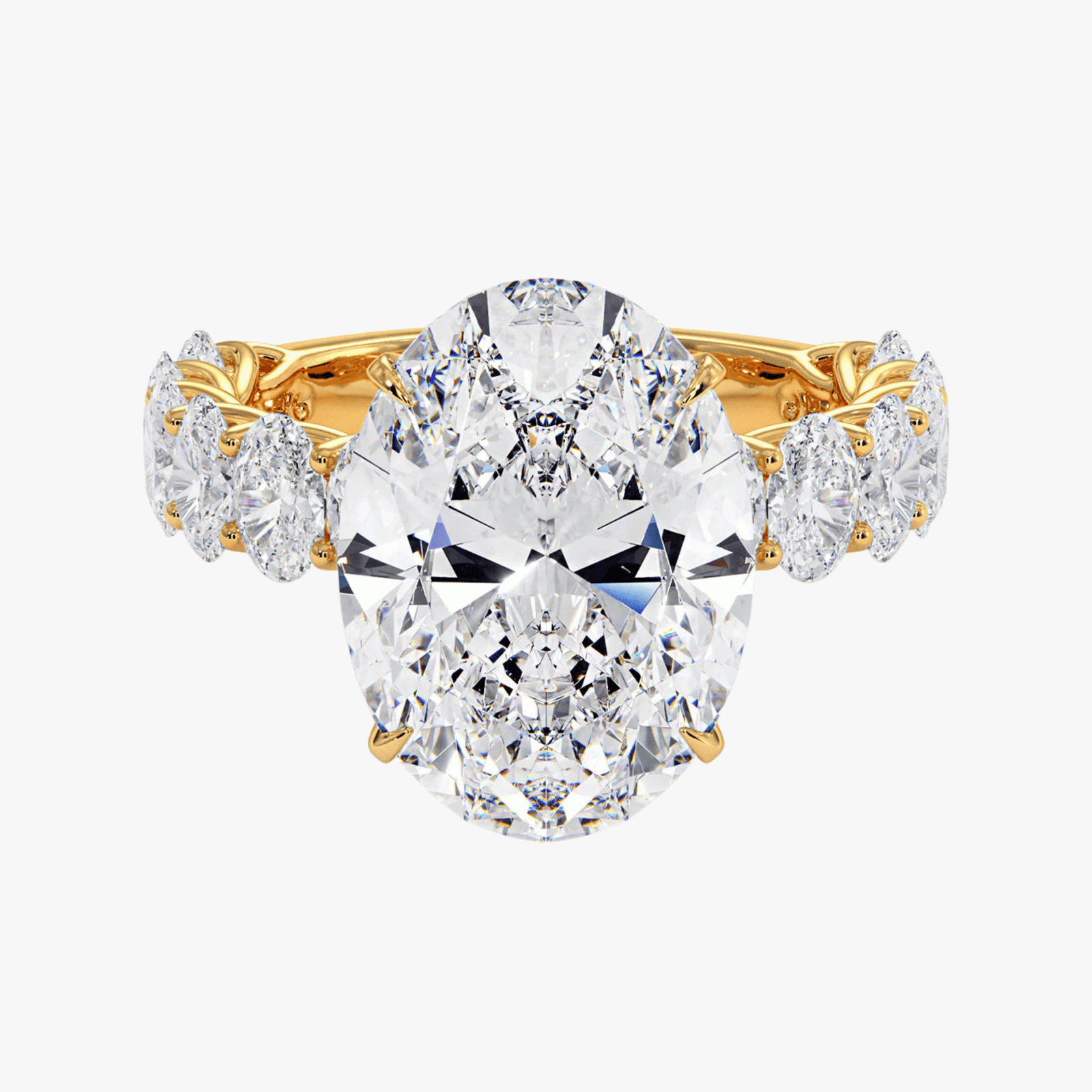 The Medici Laura Oval Hidden Halo Ring - Image 3
